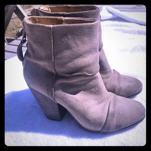 Rag and Bone newbury boots grey suede 37